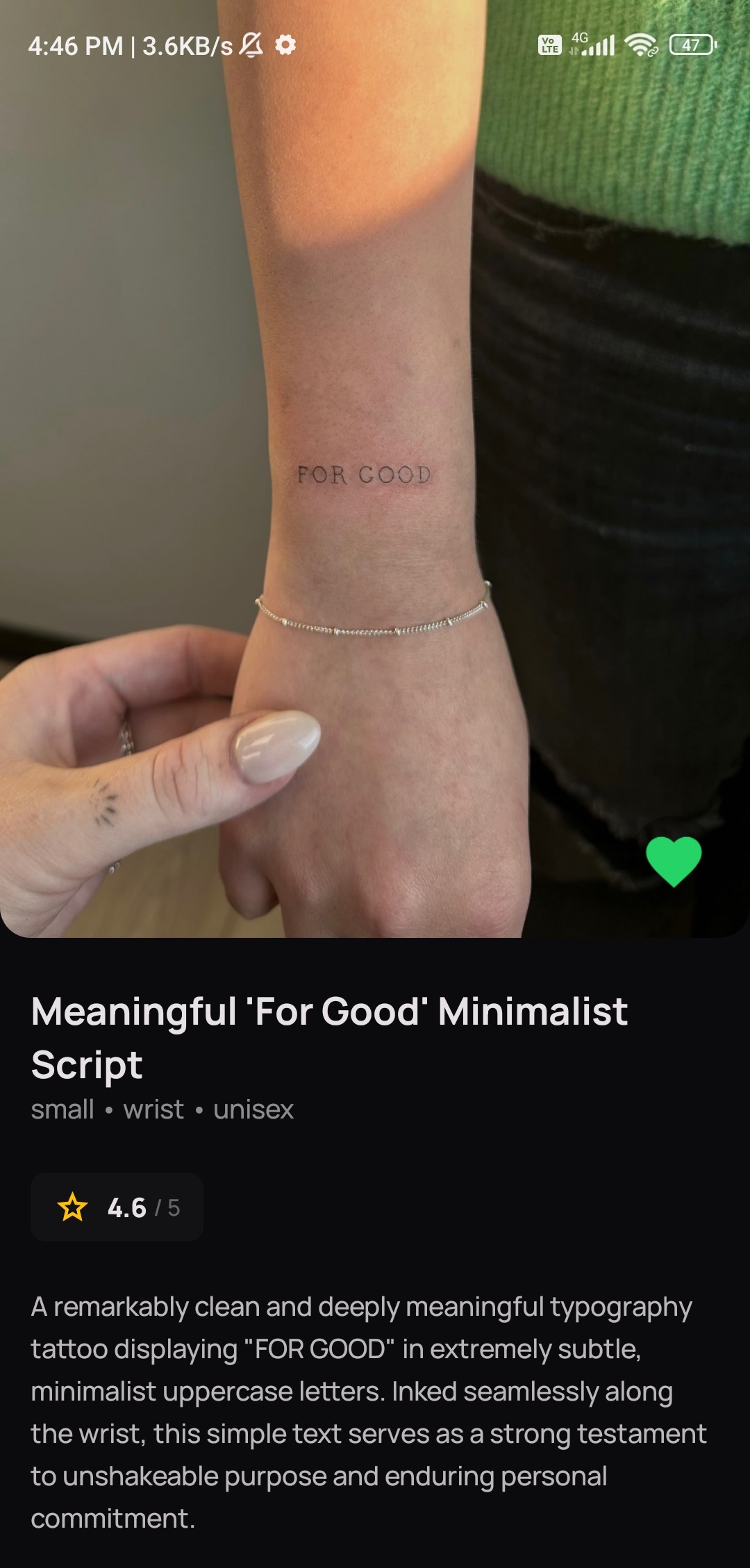 Meaningful minimalist wrist tattoo script inspiration